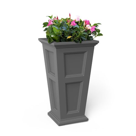 Mayne Fairfield 28 Tall Planter, Graphite Grey 5829-GRG